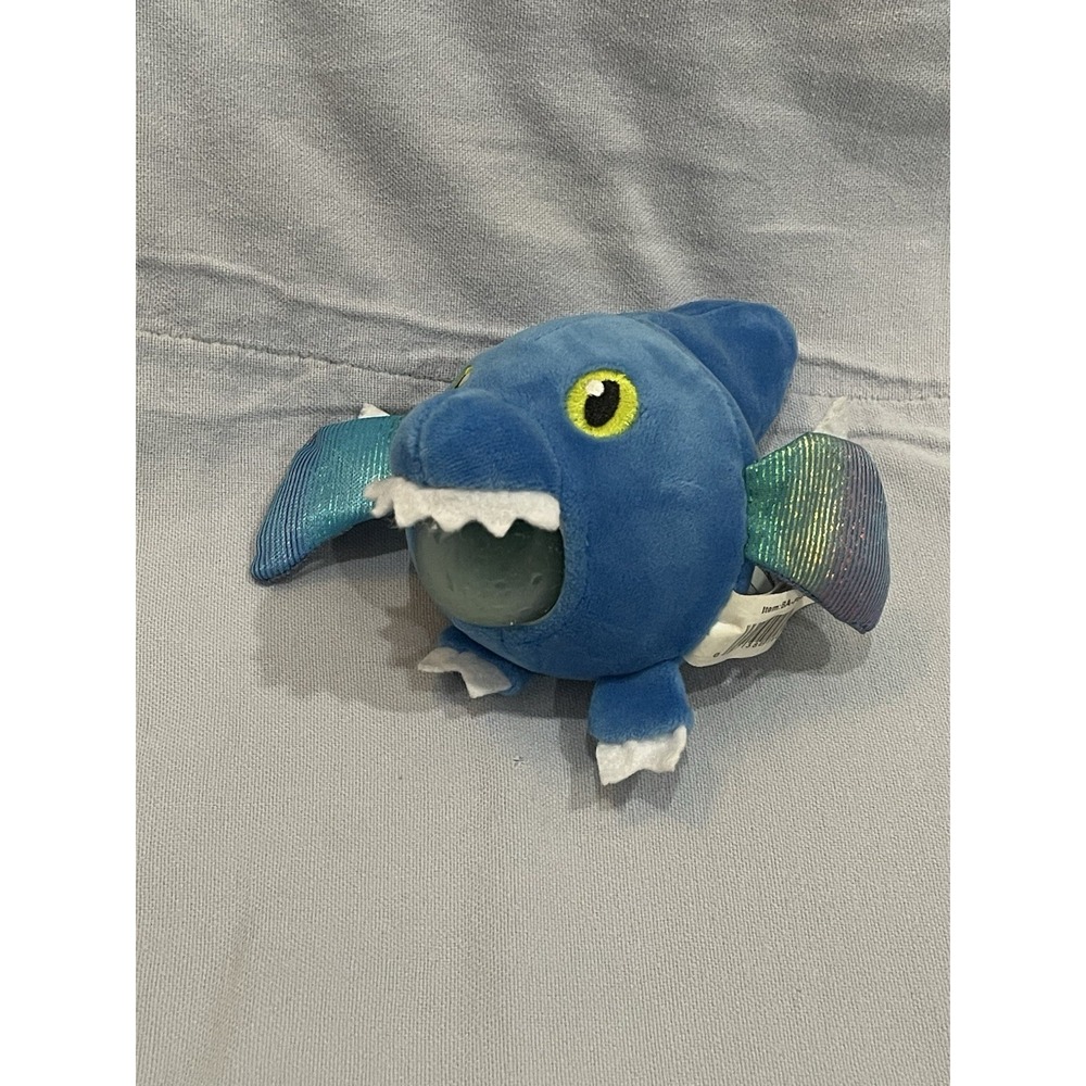 Blue Dinosaur Squeezy Bead Plush Stress Reliever Ball